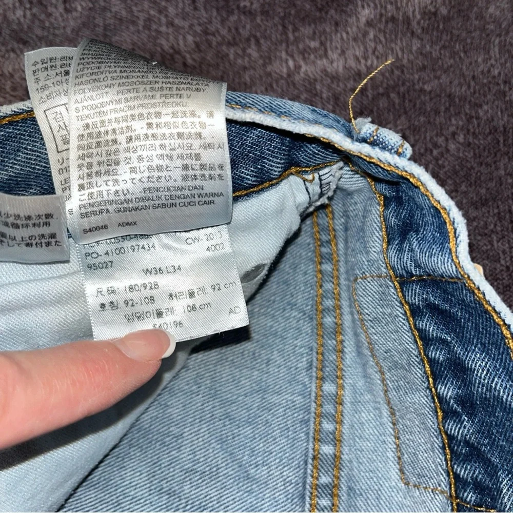 Levi Strauss & Co. Blue Denim Jeans 36X‎ 34